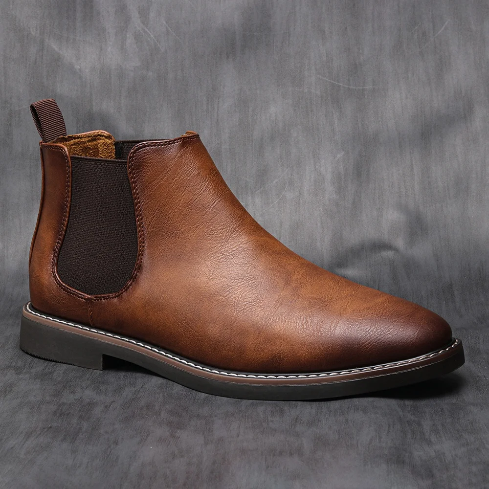 Men’s retro leather ankle boots in classic 2026 fashion style 01