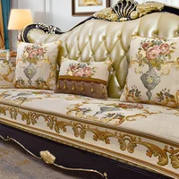 Jacquard Fabric Sofa Cover Home Decorations High-end Anti-slip Cushions Cover Four Season Universal Living Room Sofa Towel Couch 1