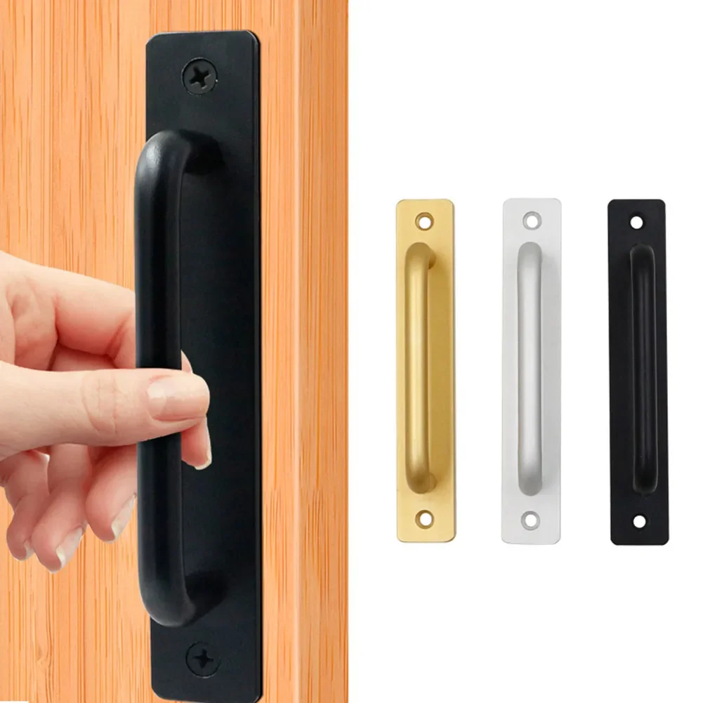 Aluminum Alloy Door Handle Push-pull Balcony Gate Pulls Knob Furniture Sliding Door Handle Pull Push