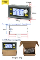 Convertisseur Buck Boost 35W/ 80WDC DC CC CV 6-36V 5A / 5-30V, Module d'énergie solaire, outil de laboratoire régulé, alimentation pour arduino 5