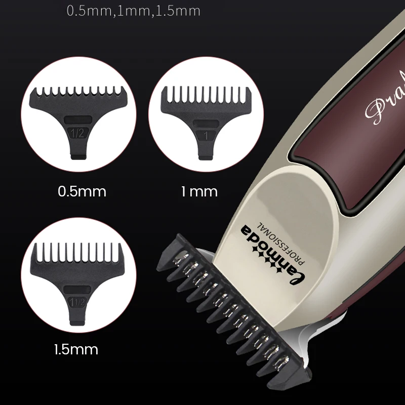 Bald Hair Clipper Professional Electric Barber Salon Detailer Trimmer for Man Rechargeable Cutter Machine Beard Shavers Razors 5