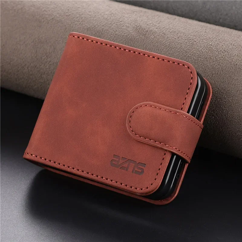 Sleek Magnetic Flip Wallet Case with Card Slot & Stand - Premium PU Leather Cover