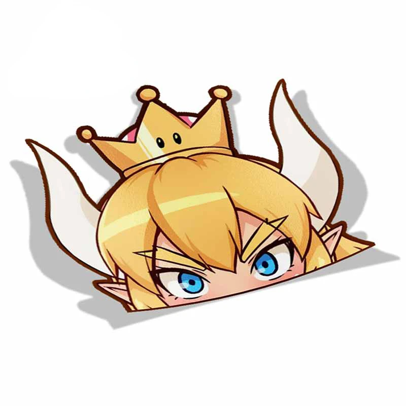 

3d анимация мультфильм Милая наклейка для автомобилей, чемоданов, ноутбука водонепроницаемая крышка царапин виниловая наклейка 13 см x 8,5 см