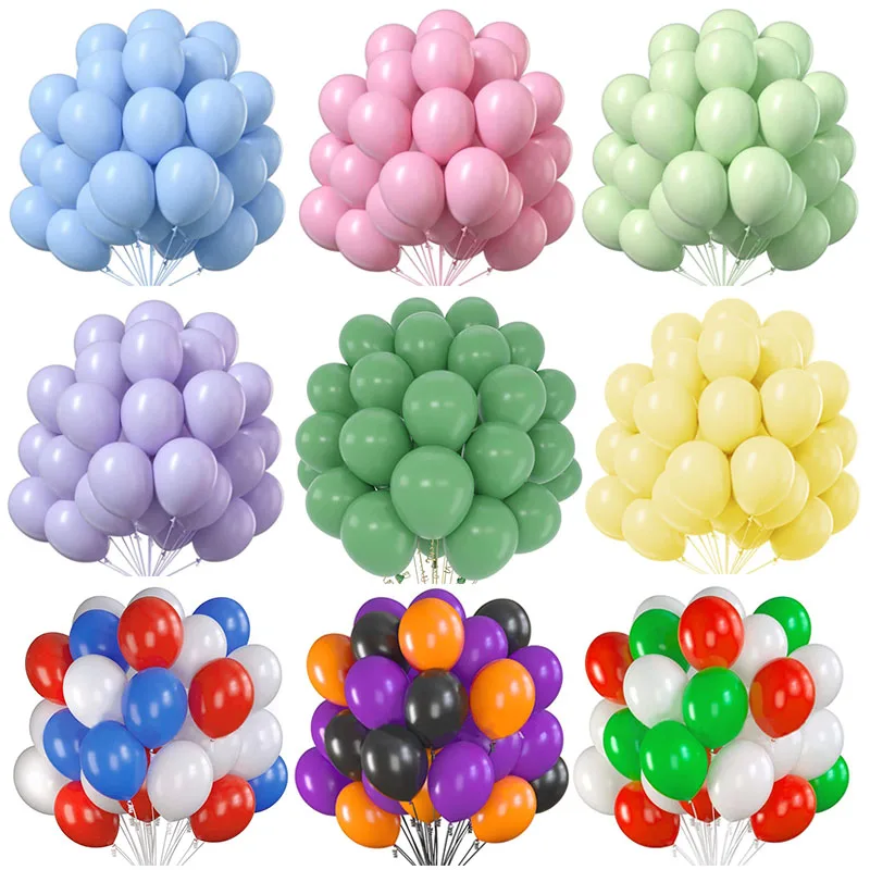 

30pcs Macaron Pink Blue Latex Balloons Birthday Party Decorations Adult Wedding Decorations Helium Globos Baby Shower Ballon