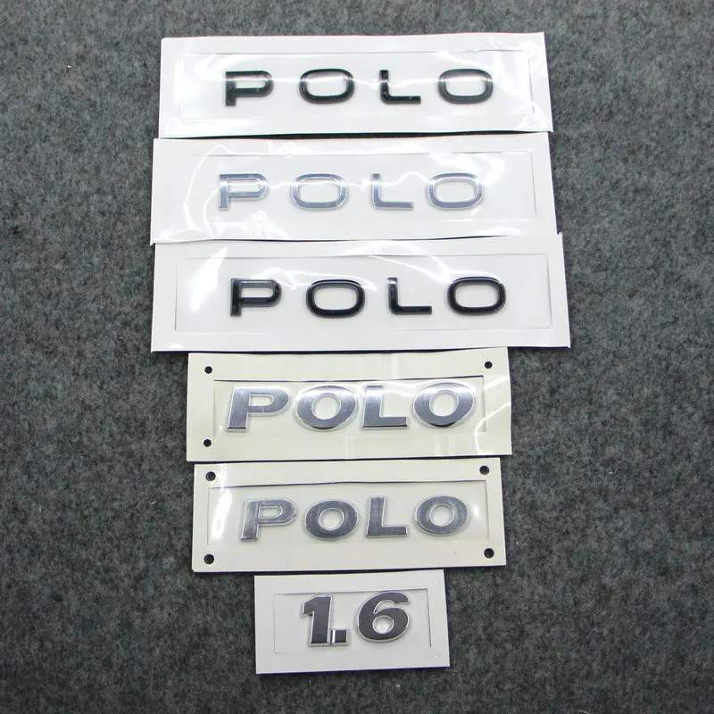 

Apply to Polo one point six Rear endmark Rear Alphabet 1.6 Displacement scale Trunk logo ABS plastic