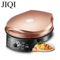 JIQI Household Double Sided Heating Electric Skillet Crepe Pancake Maker Automatic Pizza Pie Cooking Machine BBQ Tool Frying Pan 1