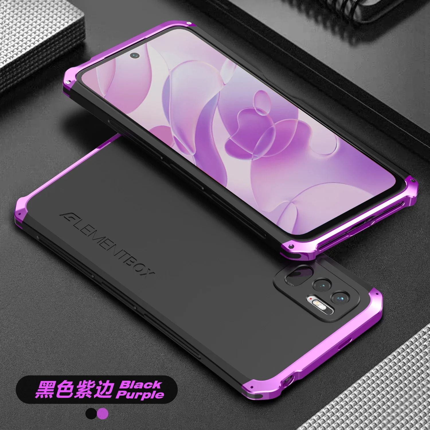 Shockproof Aluminum Metal Phone Case For Xiaomi Mi 11 Lite 5G NE 6.55  inches Hard Plastic Protective Back Cover Fundas