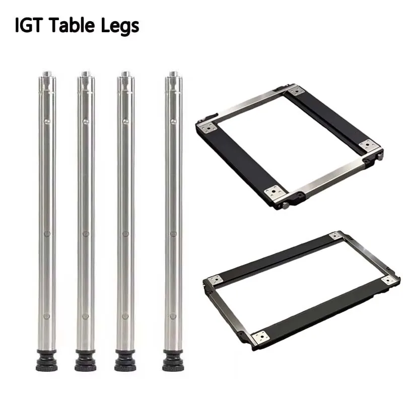 Camping Table Legs Camping IGT Table Legs Combination Picnic Table Legs Stainless Steel Three-Gear Telescopic Outdoor