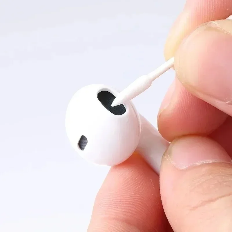 100-25Pcs Dust Free Disposable Cleaning Swab Cotton Stick for AirPods Earphone Headphone Phone Charge Port Cleaning Accessories 2