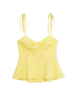 Asymmetric Bustier Tops for Women, Sweetheart Neck, Tied Thin Straps, Side Zipper, Female Camis, Sexy Fashion - Image 6