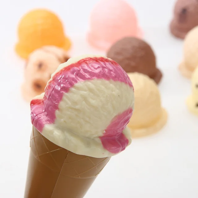 16pcs Ice Cream Stack Up Play Tower Educational Toys Kids Cute Simulation Food Toy Children Ice Cream Pretend Play 5