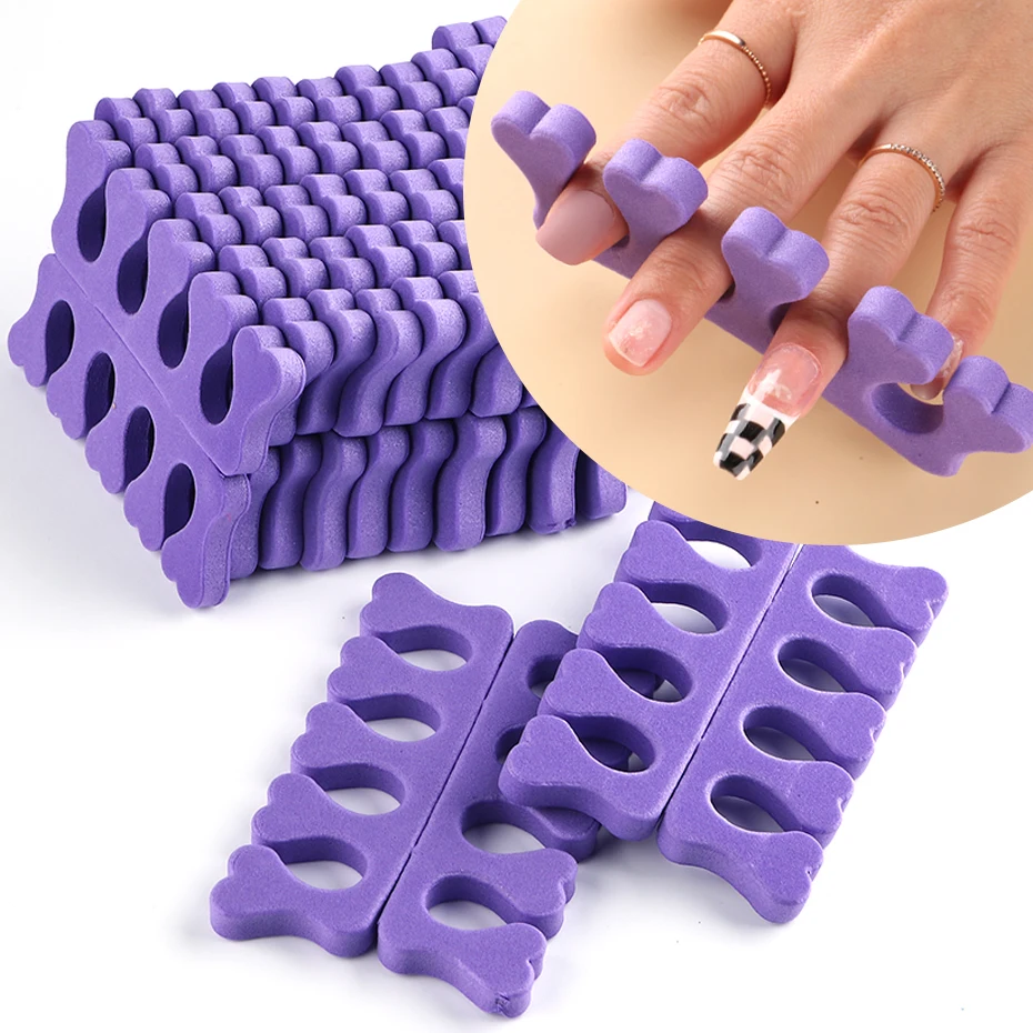 Soft Sponge Toe Separators Flexible Fingers Foots Divider Gel UV Polish Coating Painting Nail Art Tools Accessories