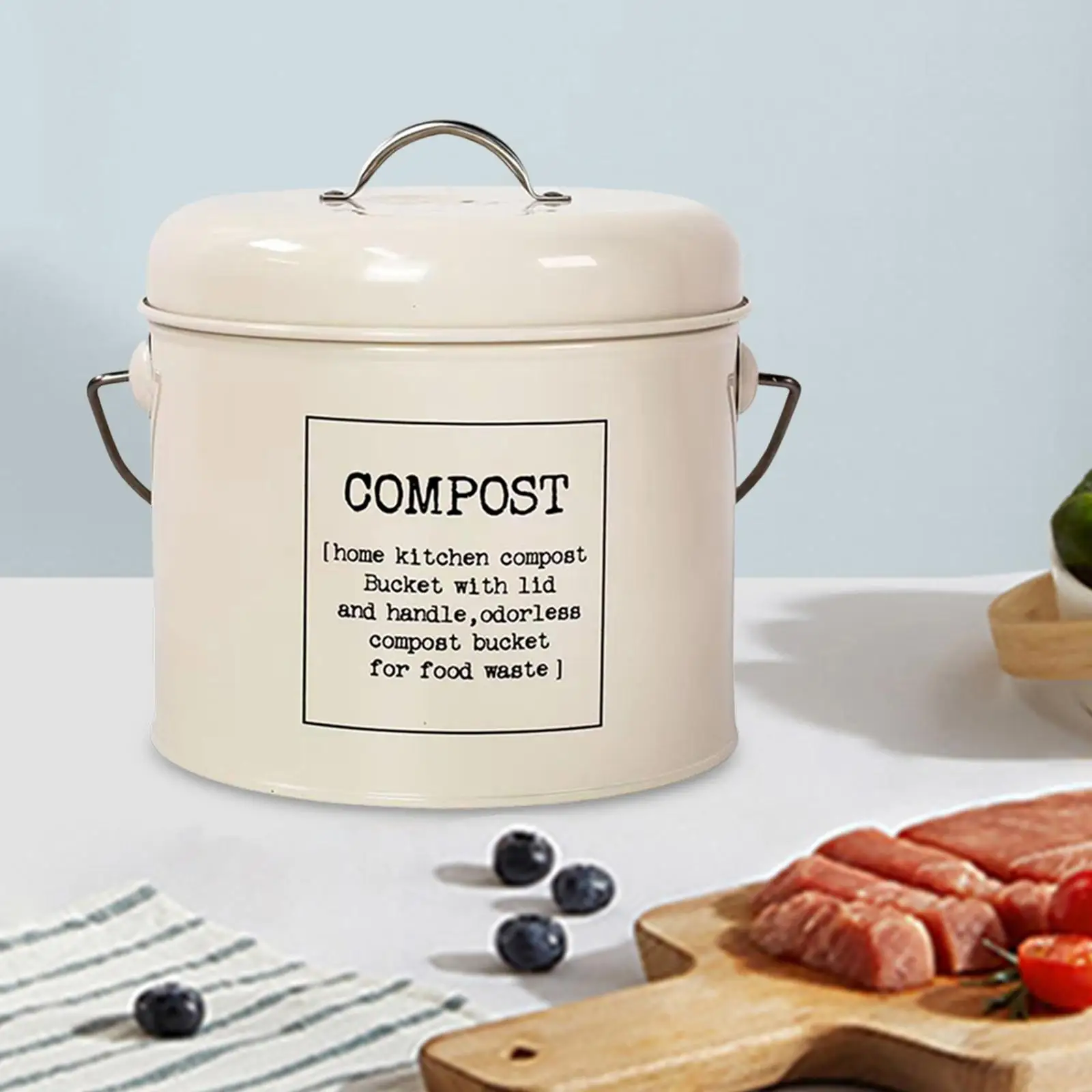 Compost Secchio Cestino Pattumiera Controsoffitto Indoor Eco Friendly Food Composter