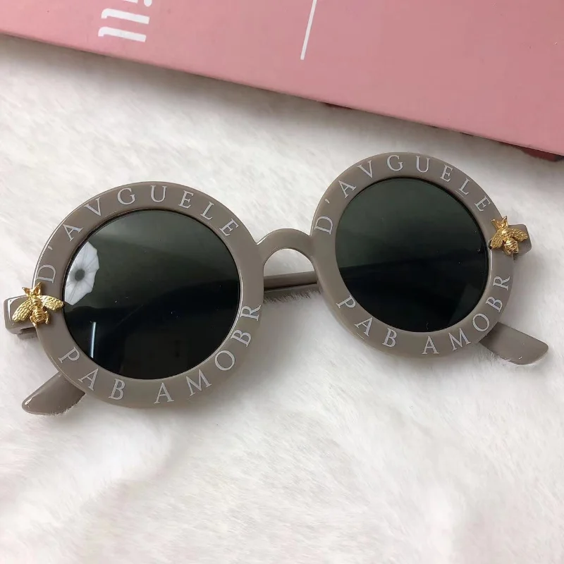 New Fashion Round Glasses Children Sunglasses Classic Cute Girls Kids Sun Glasses UV400 Protection Eyewear Baby De Sol Gafas