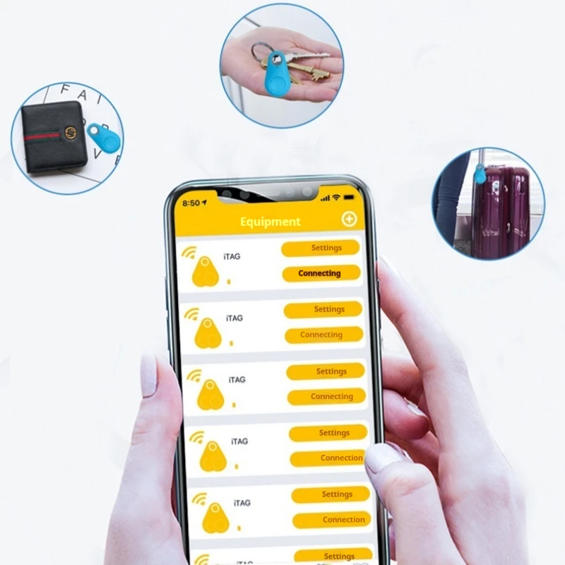 Mini Fashion Smart Pet Bluetooth Gps Location Tracker Children'S Bag Wallet Key Phone Bluetooth Water Drop Anti Loss Device