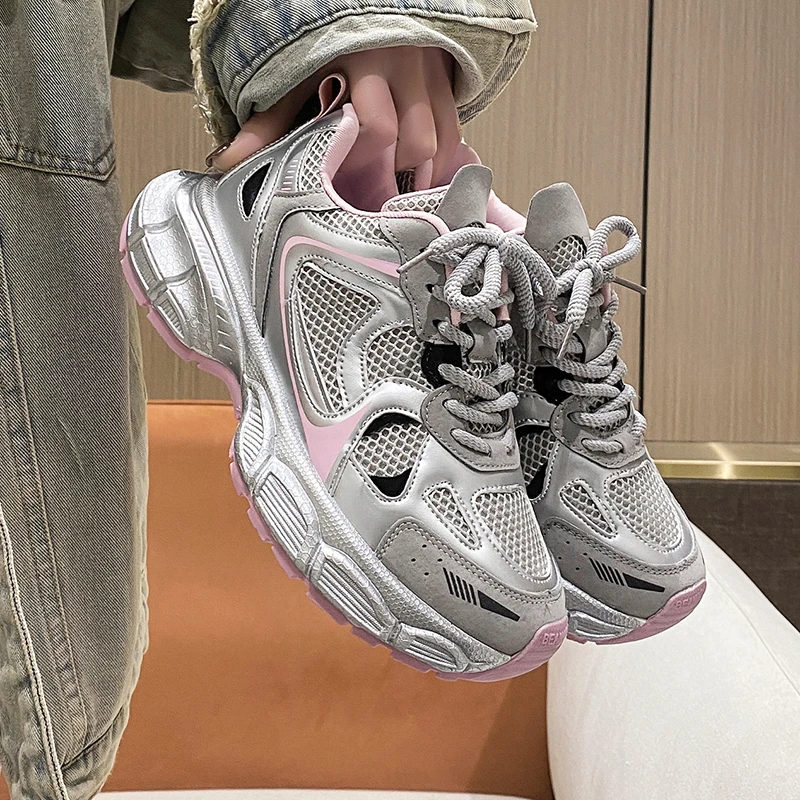 Four Seasons Dad Shoes Sports and Casual Women's Shoes womenshoes  channel shoes women  baskets femme compensées