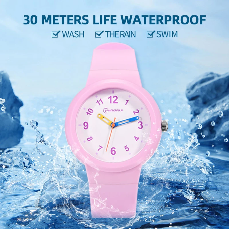 UTHAI CA03 3-12 Year Old Children's Watch Fashion Simple Sports Comfortable Waterproof High Boys Girls Quality Quartz Watches 2