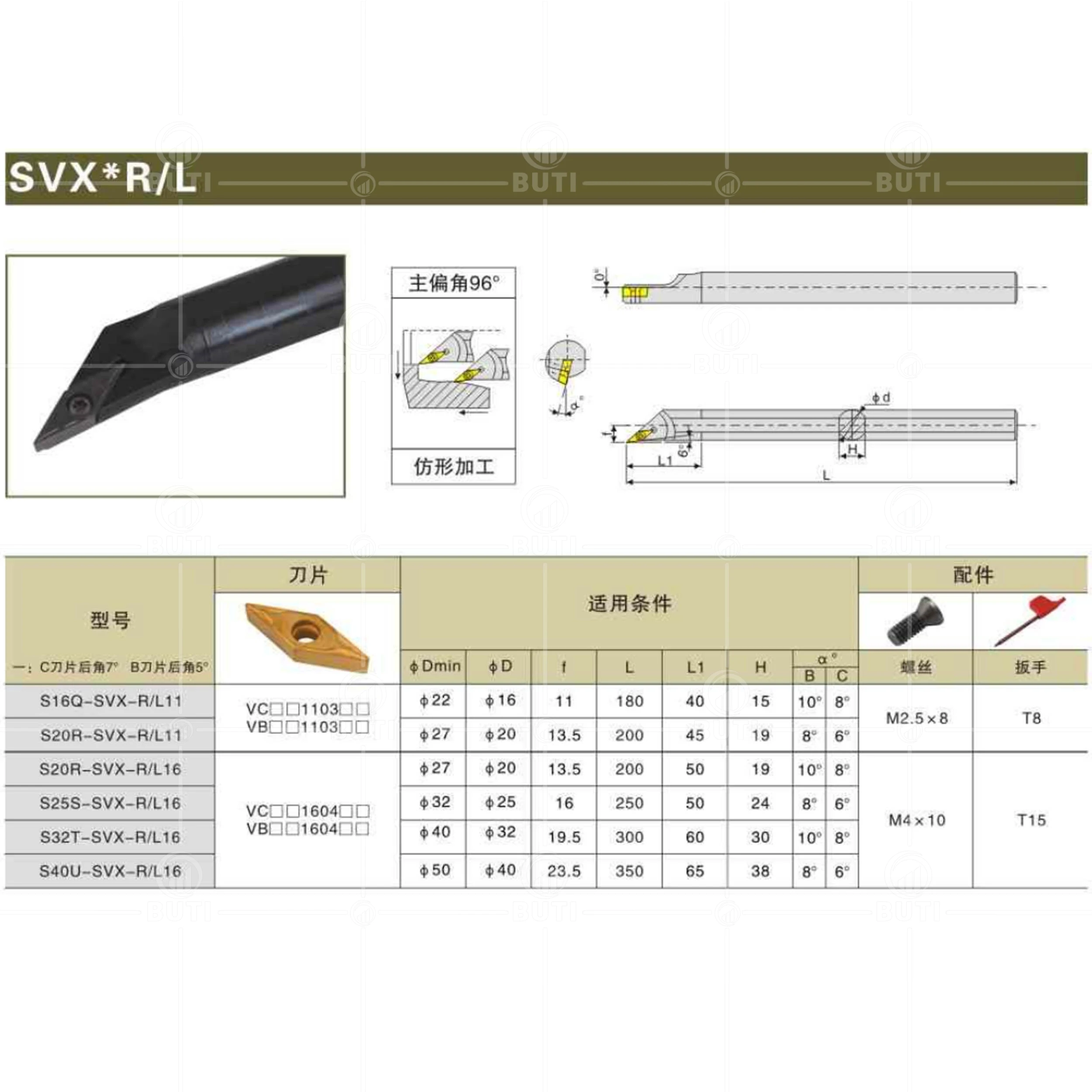 DESKAR 100%  CNC  ,    Ȧ SVXBR/L   ƹ, S16Q, S20R-SVXBR11, S20R, S25S-SVXBR16
