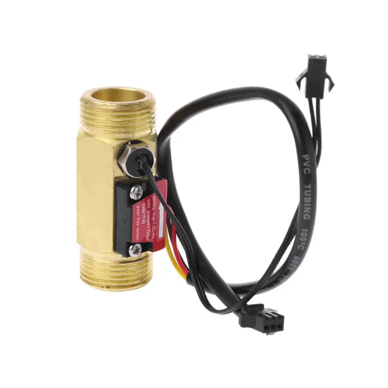 Liquid Flow Sensor Switch Liquid Flow Switch G3/4 Water Sensor Water with Temp