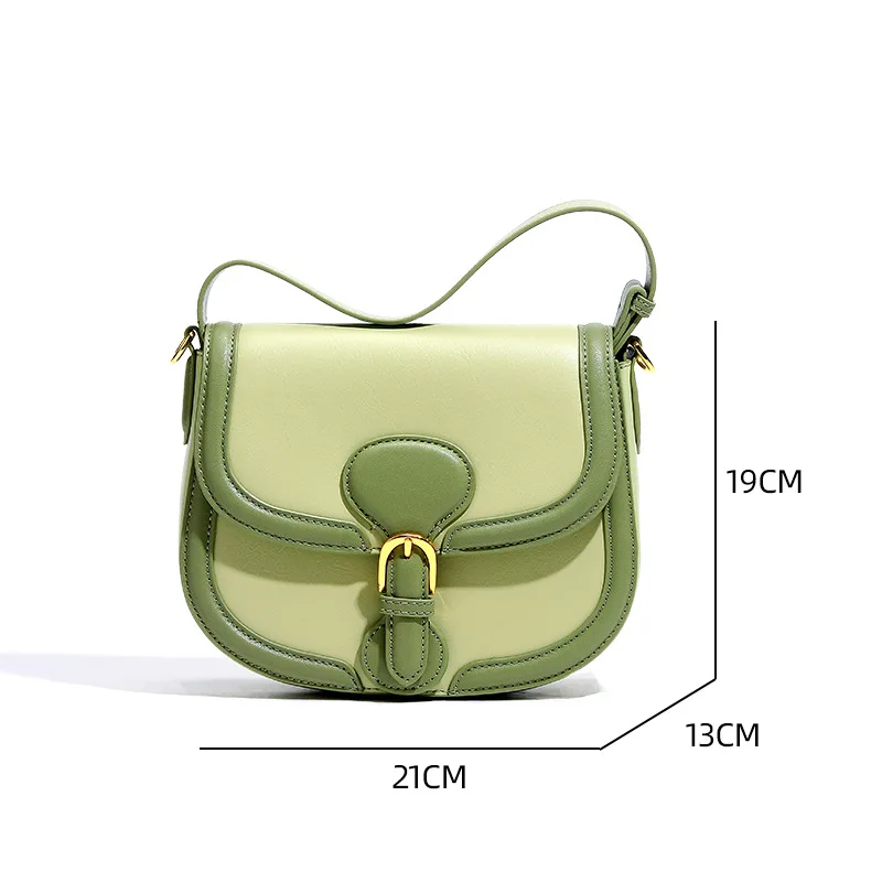 2024 New Women Luxury Brand Saddle Tote Purses And Handbags Green Bags