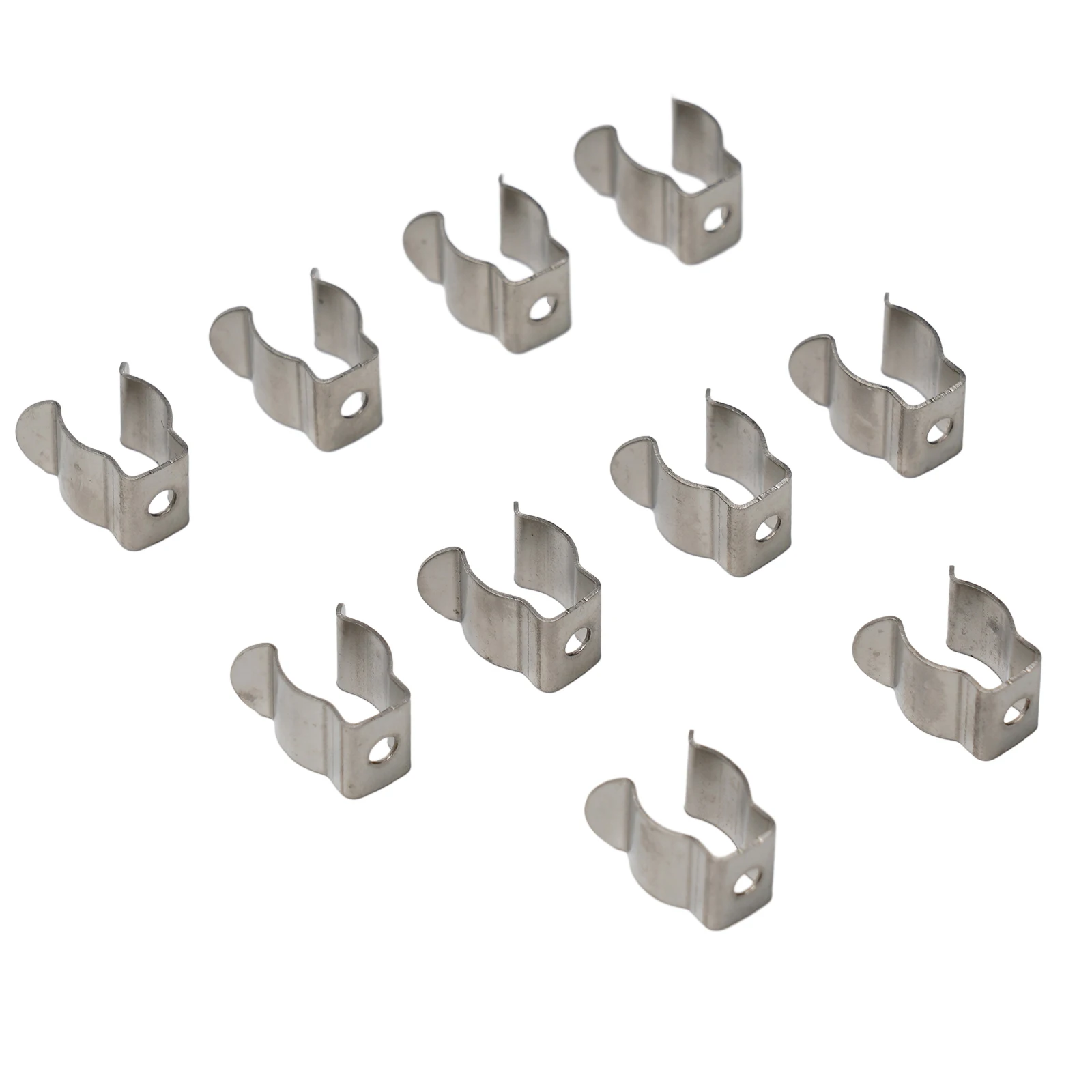 10pcs Spring Terry Clips Stainless Steel Narrow Base Tools 6mm-28mm Heavy Duty Tools Storage Hangers For Garages Sheds Hardwares