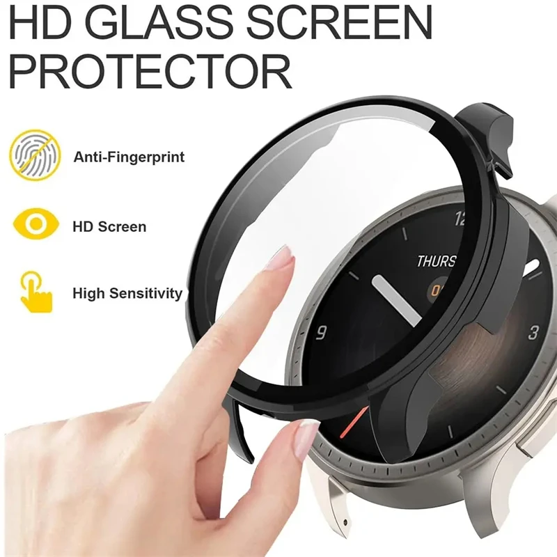 Tempered Glass Screen Protector with Protective Bumper Shell