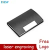 Laser Engraved LOGO Luxury Aluminum PU Men's Credit Card Business Card Holder Pocket Business RFID Wallet Travel Card Holder 1
