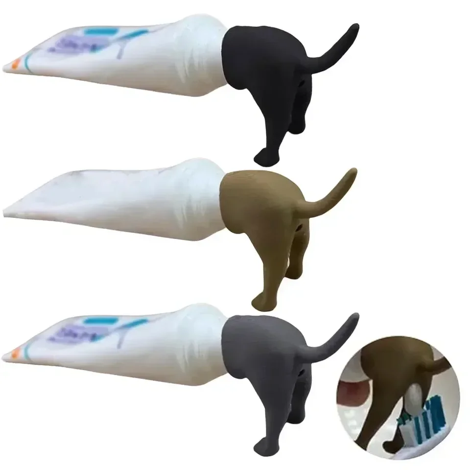 Creative Dog Poop Toothpaste Dispenser for Fun Brushing