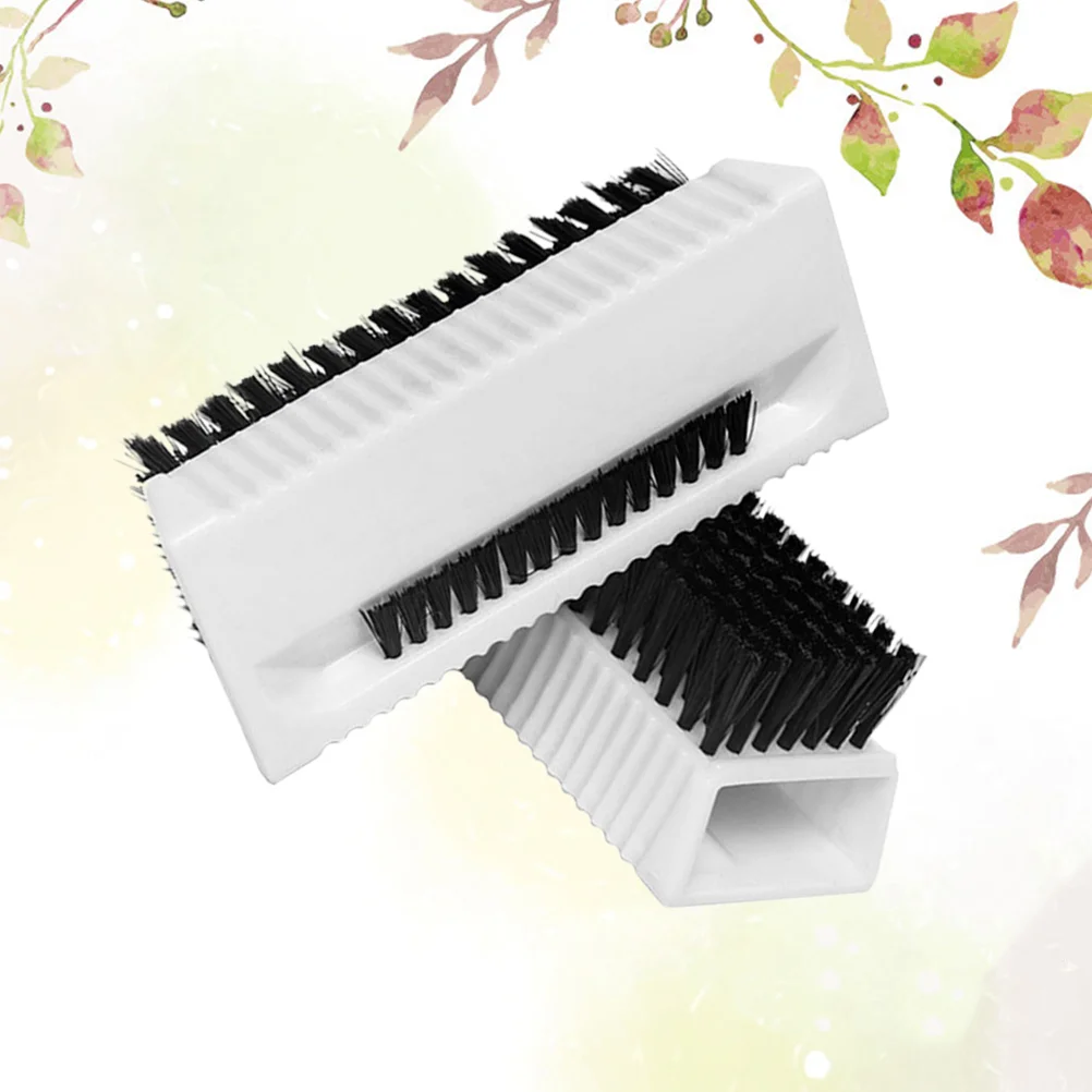 

2 PCS High Temperature Resistance Brush Hair Hand Washing Double Sided Nail Cleaning