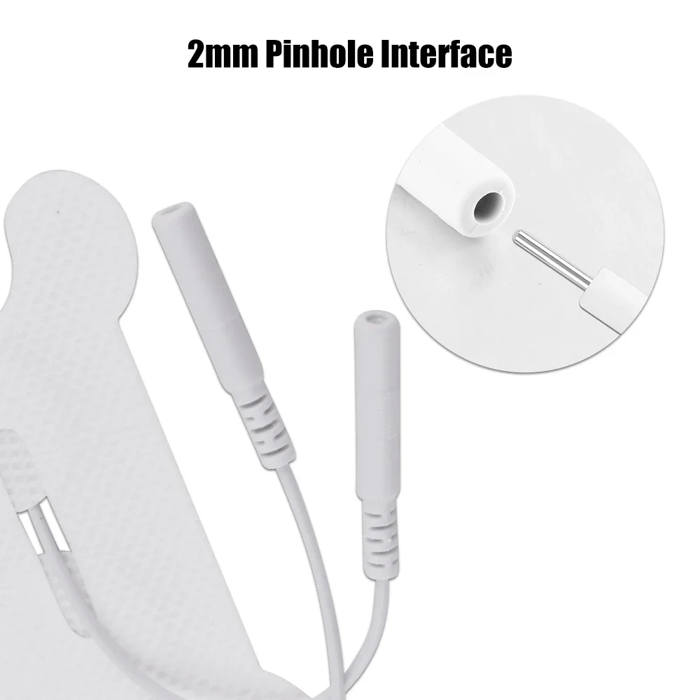 EMS Tens Electrode Pads Gel for Throat Body Massager Non-Woven Patch Self-Adhesive Acupuncture Physiotherapy Massage Pad 1/2pcs