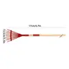 Small Garden Rake For Kids Wooden Handle Garden Leaves Rake Kids Lawn Rakes With Detachable Wooden Handle For Outdoor 6