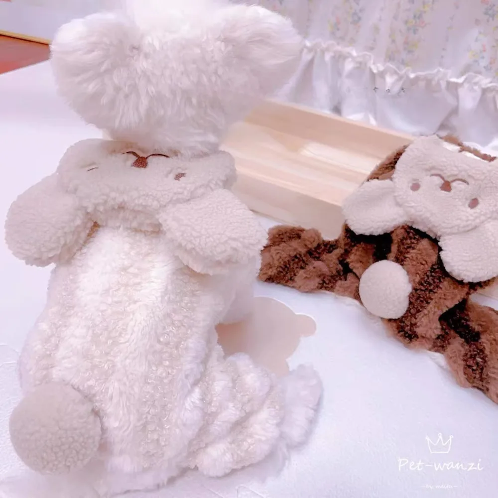 

Pet Jumpsuit Autumn Winter Stripe Clothes Small Dog Warm Sweater Cat Fashion Desinger Pajamas Puppy Hoodie Poodle Yorkshire