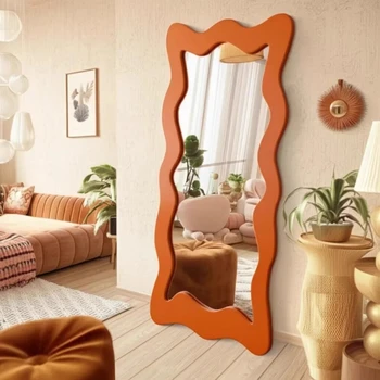 Full Body Decorative Mirrors Bedroom Living Room Floor Aesthetic Vintage Gothic Exclusive Modern Espejos De Piso Decoration Home