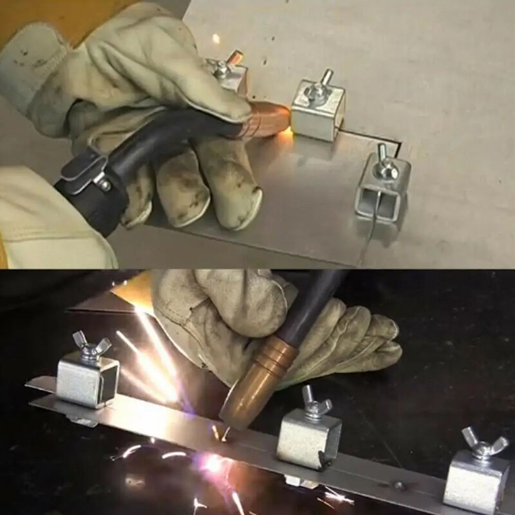 8Pcs Butt Welding Clamps Sheet Metal Locator Adjustable Positioner Clip Holder 5cm*2.5cm Welding Fixtures Hold CNC Metalworking