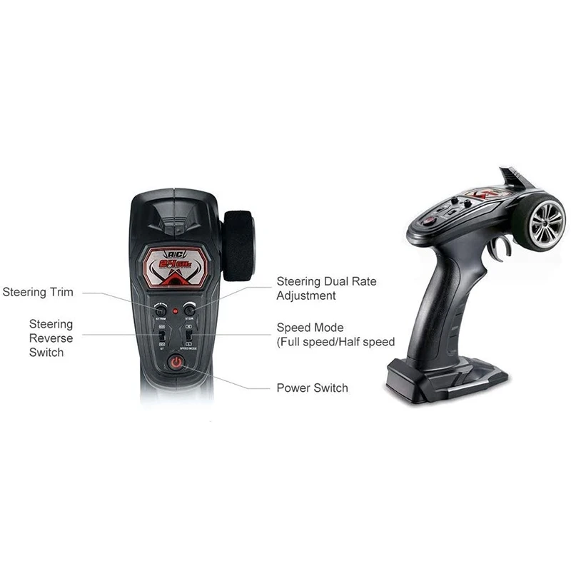 A12E-RC car 2.4G transmitter assembly accessory spare parts remote control 25-ZJ08 for Soyee 9125 RC car