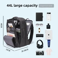 Fenruien 44L Waterproof Backpacks  Large Capacity Business Men Backpack Fit 15.6 Inch Laptop Travel Backpack 2