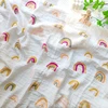 Muslin Blanket Cotton Baby Swaddle Soft Newborn Blanket Bath Towel 120X110cm Gauze Infant Boy Girl Wrap Sleepsack Stroller Cover 4