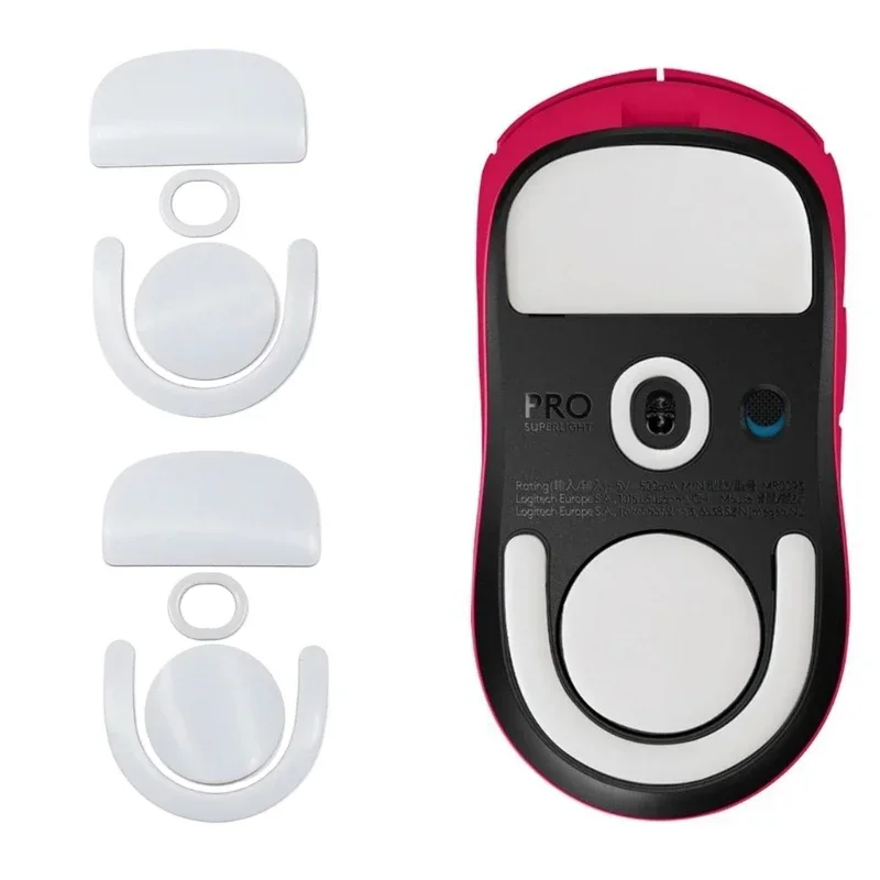 

2Sets Professional White Curved Edges Mouse Skates Mouse Feet for GPROX Superlight 2 Gaming Mouse Glides Curved Edges