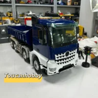 LESU RTR 8x8 RC Hydraulic 1/14 Dump Truck Metal Roll On/Off Full-dump Car Model LED Lights Sounds Toy ToucanHobby THZH1708 1