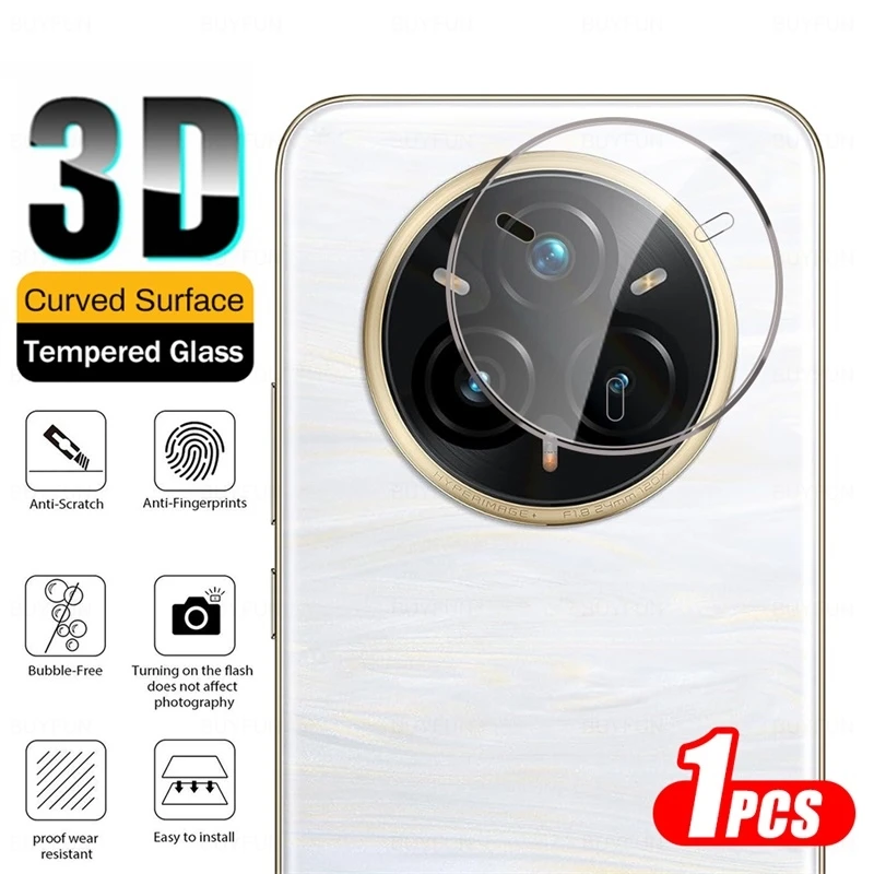 3D Curved Tempered Glass Camera Protector Case - 3 Pack