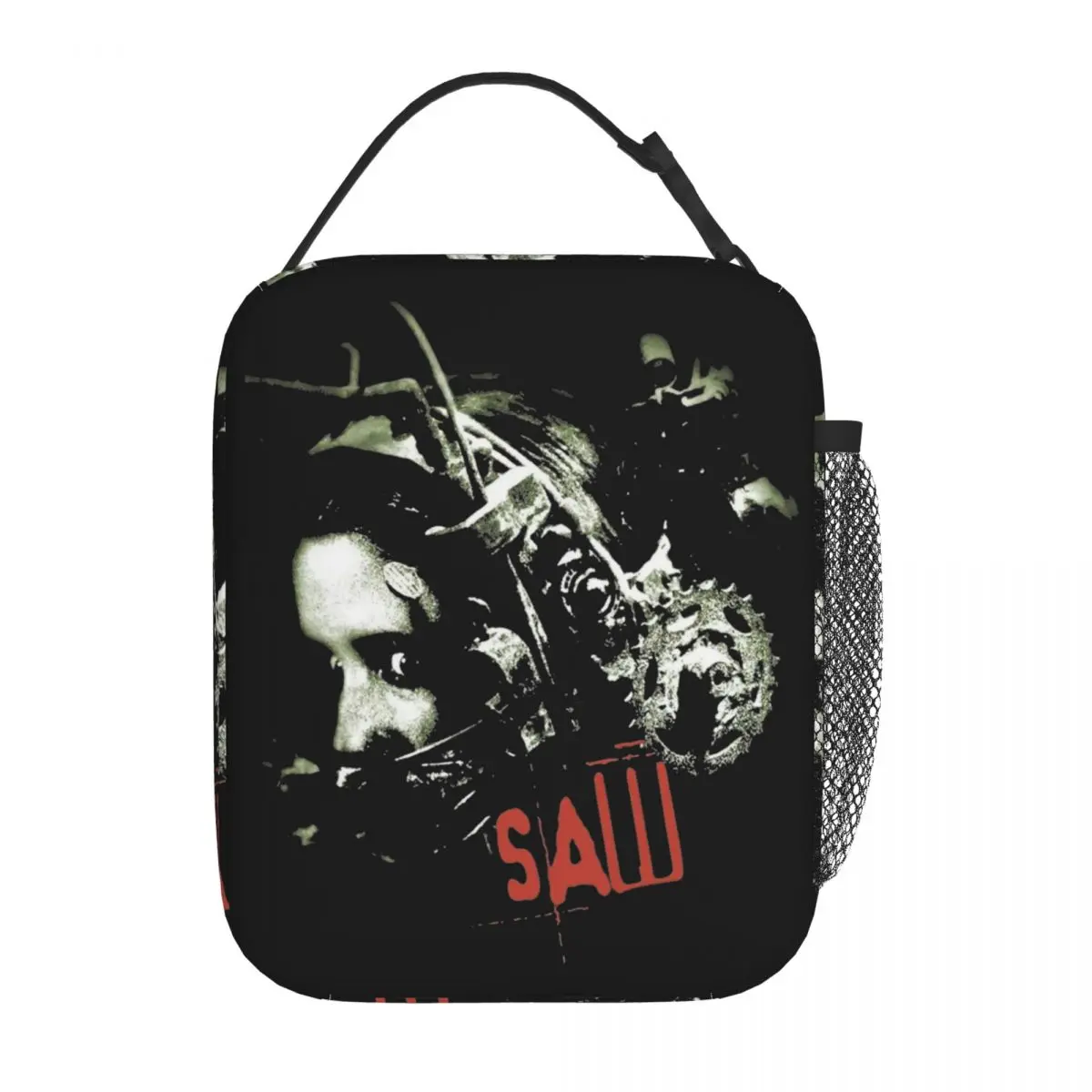 

Saw Horror Movie Insulated Lunch Bag For School Office game fans lover Food Storage Bag Leakproof Thermal Cooler Lunch Box