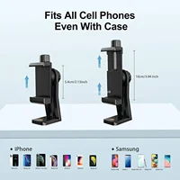 Universal Cell Phone Tripod Mount Adapter Tripod Ball Head 360 Rotatable for Samsung iPhone Holder Tripod Selfie Stick Monopod - Image 4