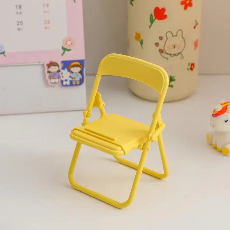 Cute Mobile Phone Stand Desktop Phone Stand Kawaii Mini Chair Adjustable Holder for ipad Cellphone Desk Organizer Tablet Support