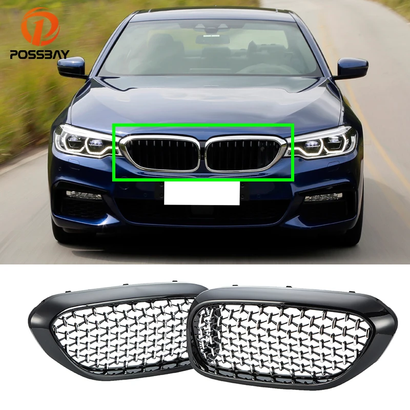 

1 пара, хромированный передний бампер для BMW G30 G38 2017 2018 2019