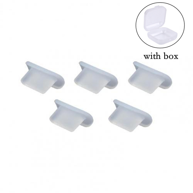 Plug for Apple IPhone Mobile Phone Silicone Dustproof Plugs Phone Charger Port Protectors with Free Box For IPhone 13 12Pro