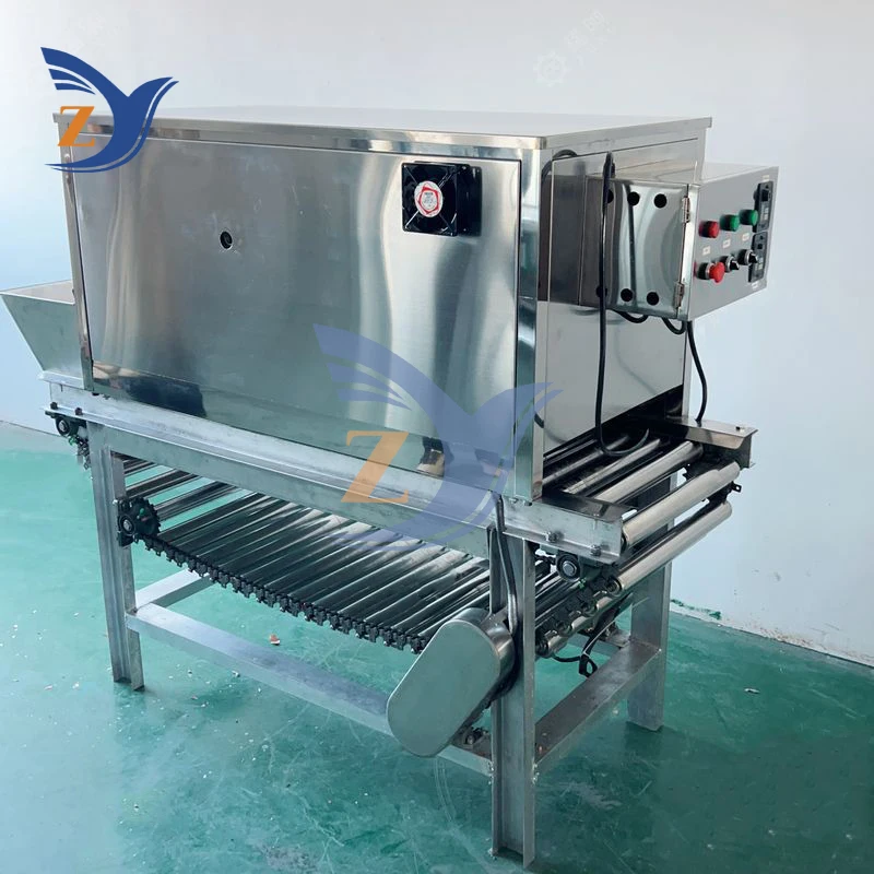 Onion Peeling Machine 500-600kg per hour Commercial Electric 1500W Large Automatic Chain Stainless Steel Pneumatic Processing 5