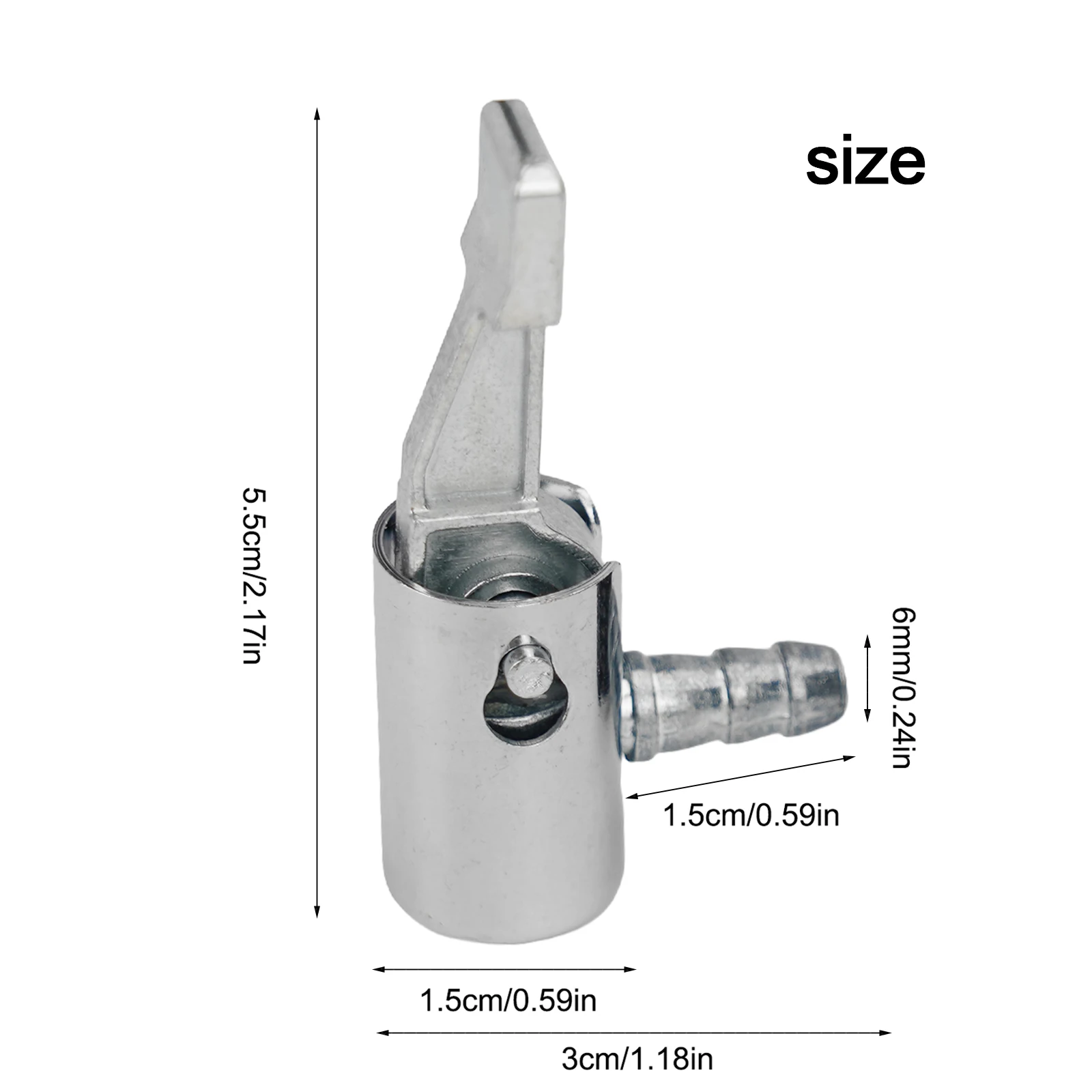 1/2pc 6mm Air Reifen Chuck Inflator Pumpe Schlauch Adapter Ventil Stecker Für Autos Fahrräder Automobil Reifen Inflator aufblasbare Klemmen – Detail 20