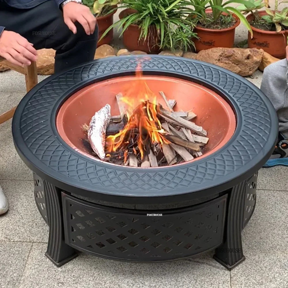 Minimalist Creative Fire Pits for Home Indoor Smokeless Charcoal Fire Pot Multi-purpose Indoor and Outdoor Heating Stove Brazier