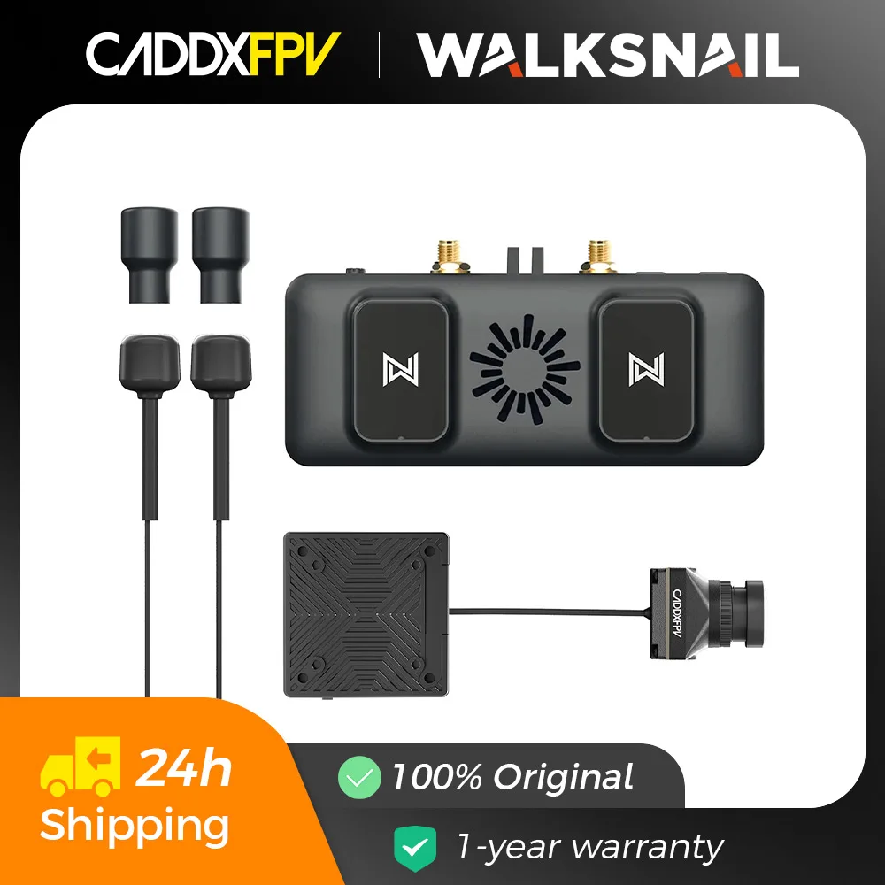 CADDX Walksnail Avatar VRX 10km 4 Antenna HDMI-Compatible 1080P/60FPS HD Pro Kit Dual Antenna Moonlight Kit for FPV Low Latency