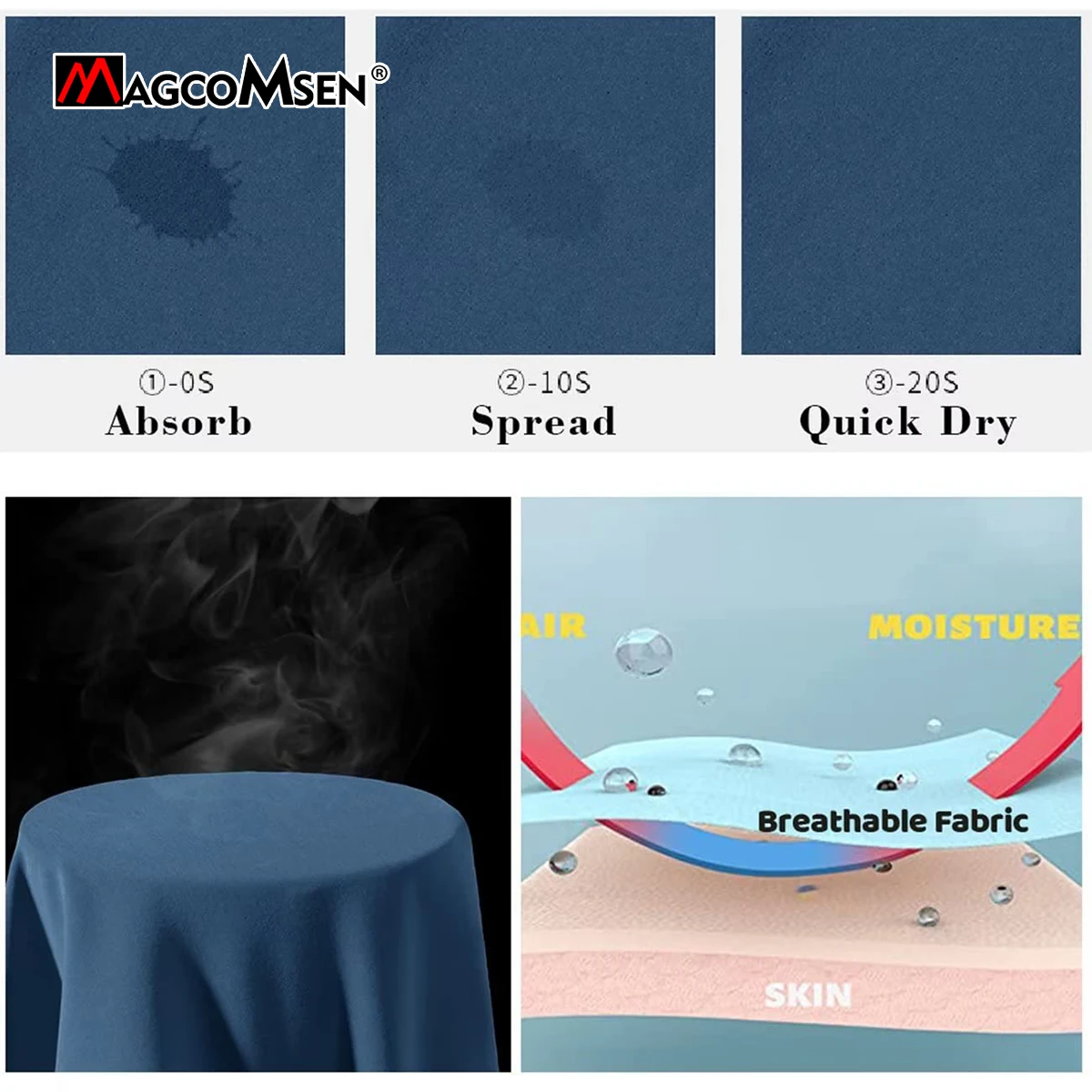 MAGCOMSEN 남성용 운동 반바지 체육관 스포츠 캐주얼 의류 솔리드 컬러 피트니스 러닝 빠른 드라이 통기성 훈련 짧은 바지